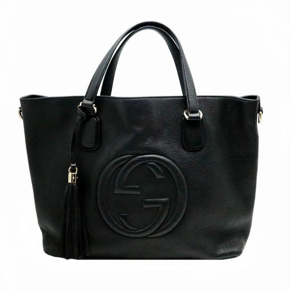 Gucci Tote bag Soho Calfskin Black